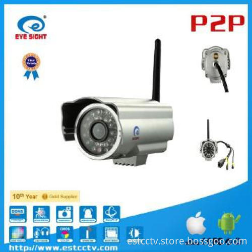 Waterproof P2P Wireless camera system for IOS, Android system